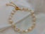 Bracelet Baroque Pearls Platinum Yellow Gold Plated Adjustment Carousel 1