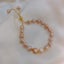 Bracelet Baroque Pearls Champagne Platinum Yellow Gold Plated Adjustment Carousel 4
