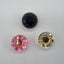 30mm Pink Glass Crystal w Gold Base Drawer Cabinet Knobs 30x30mm Carousel 6