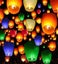 10x Sky Lantern Assorted Colours / Flying Lanterns Carousel 1