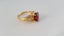 Beautiful 18ct Gold Pink/Red 3 CT Oval Checkerboard Cut Natural Tourmaline Ring Carousel 2