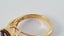 Beautiful 18ct Gold Pink/Red 3 CT Oval Checkerboard Cut Natural Tourmaline Ring Carousel 4