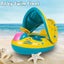 Baby Float Seat Boat Inflatable Ring Adjustable Sunshade Swim Pool Water Toys Carousel 10