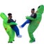 Inflatable Alien Rider Costume Halloween Cosplay Costume for Adults Kids Carousel 4