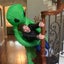 Inflatable Alien Rider Costume Halloween Cosplay Costume for Adults Kids Carousel 5