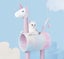 Cat Tree Tunnel Play Tree House-Unicorn Carousel 7