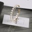 Bracelet CZ Pearl Yellow Gold Plated Adjustment Carousel 2