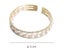 Bracelet CZ Pearl Yellow Gold Plated Adjustment Carousel 4