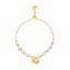 Bracelet CZ Baroque Pearl Yellow Gold Plated Adjustment Shell Design Pendant Carousel 2