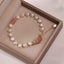 Bracelet Rose Quartz Baroque Pearls Platinum Yellow Gold Plated Carousel 2