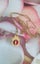 18ct yellow gold Coral pendant and chain. Carousel 2