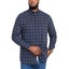 Duke D555 Mens Dovercourt Big Tall Buttoned Checkered Shirt - Blue Carousel 1