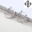 925 Sterling Silver Knotted Huggie Earrings "Kacee" (15mm) Carousel 3