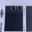18K Gold Teardrop Black Onyx Stud Earrings "Abigail" Carousel 4