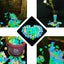 Deago 300Pcs Glow in The Dark Stones Garden Luminous Pebbles Stone Rocks for Ind Carousel 8