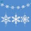 Deago 12PCS Winter Christmas Hanging Snowflake Decorations - White Snowflake Orn Carousel 4