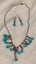 Brand New Necklace & Earrings Set - Blue Carousel 1