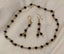 Brand New Necklace & Earrings Set - Black Carousel 1