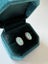 Vintage 14k White Gold 5.70ctw Oval Cabochon Opal & Diamond Halo Stud Earrings Carousel 13