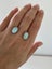 Vintage 14k White Gold 5.70ctw Oval Cabochon Opal & Diamond Halo Stud Earrings Carousel 10