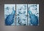 ON SALE FREE SHIPPING - 3 Piece Canvas Art Print - Peacocks Carousel 1