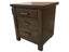 Bedside Table 3 Drawer Brown Wash Malaysian Fully Assembled Carousel 1