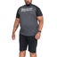 Duke D555 Mens Jervis Big Tall T-Shirt & Shorts Loungewear Set - Black Carousel 1