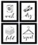 Inkdotpot 4 Piece Laundry Signs for Laundry Room Decor Laundry Poster With Carousel 1