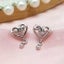 18K White Gold Crystal Heart Earrings "Elizabeth" Carousel 2