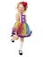 Toddler Clown Costume, Purple, Dress & Hat Size 3-4 years Carousel 1