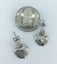 18K White Gold Heart Stud Crystal Earrings "Grace" Carousel 5