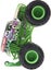 Monster Jam 1:64 Scale Series 21: Silver Chrome Grave Digger Monster Truck Carousel 3