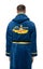 The Beatles Bathrobe Yellow Submarine Logo new Official Mens Navy Blue Unisex Carousel 2
