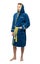 The Beatles Bathrobe Yellow Submarine Logo new Official Mens Navy Blue Unisex Carousel 3