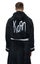 Korn Bathrobe Classic Band Logo new Official Black super soft fleece Unisex Carousel 2