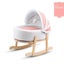 Wooden Boucle Bassinet Cat Cradle Cat Bed Soft Comfortable Princess Pink Carousel 4
