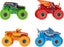 Monster Jam 1:64 Scale: Exclusive Tough Treads Monster Truck 4 Pack Carousel 3