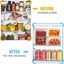 5Pcs Clear Refrigerator Organizer Fridge Storage - Brand New NZ Stock Carousel 6
