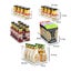 5Pcs Clear Refrigerator Organizer Fridge Storage - Brand New NZ Stock Carousel 12
