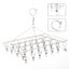 Stainless Steel Clothes Hanger with 36 Clips Carousel 4