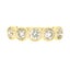 NEW 18k Gold 1.94ctw Milgrain Bezel European Diamond 5 Stone Wedding Band Ring Carousel 6