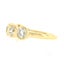 NEW 18k Gold 1.94ctw Milgrain Bezel European Diamond 5 Stone Wedding Band Ring Carousel 7