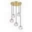 Telbix Zaha 5 Crystal Pendant Light Carousel 1