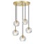 Telbix Zaha 5 Crystal Pendant Light Carousel 2