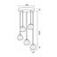 Telbix Zaha 5 Crystal Pendant Light Carousel 3