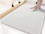44x75cm Anti Slip Shower Mat PVC Loofah Bathtub Mat Quick Dry Bath Mat White Carousel 2