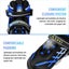 Kids Adjustable Inline Skates with Light Up Wheels Size27-32 Blue Carousel 3