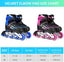 Kids Adjustable Inline Skates with Light Up Wheels Size27-32 Blue Carousel 4
