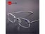 Mens Womens Aluminum Metal Rimless Clear Mirror Goggles Business Frameless Carousel 1