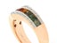 18k Rose Gold 1.88ct Channel Square Faceted Cut Rainbow Sapphire w/ Diamond Ring Carousel 3
